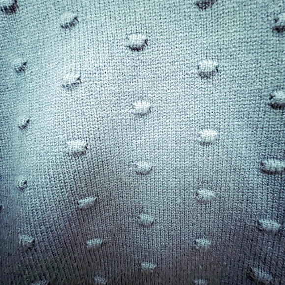 CONTEMPORAINE  |  Embossed Polka Dot Knit Sweater - Picture 4 of 6